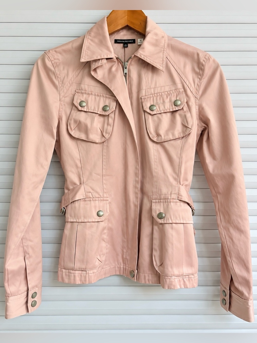 Dkny Blush Pink Utility Jacket